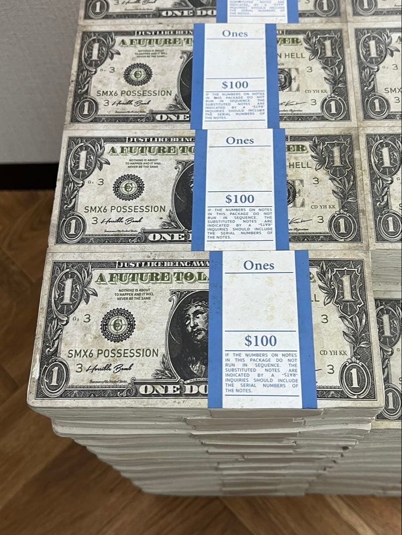 ★希少品★セントマイケル×河村康輔　ドル札　スツール　インテリア