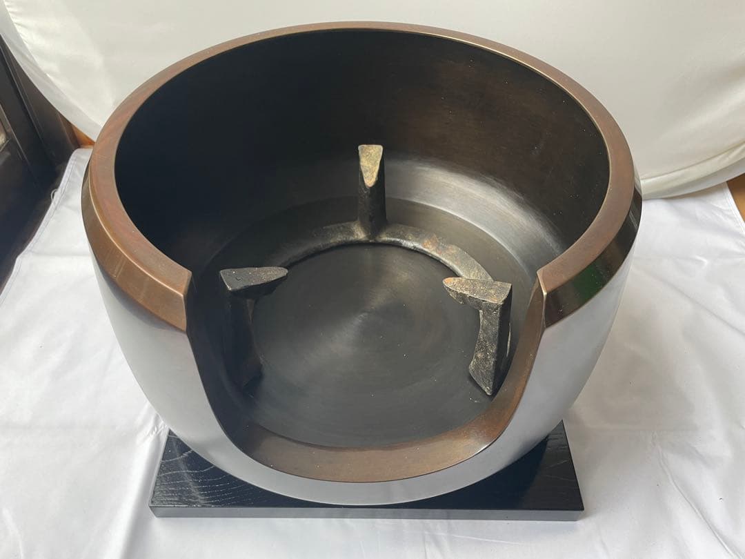 茶道具 風炉一式 6点セット 面取風炉 柿合塗小板 五徳 底瓦 前瓦 風炉灰