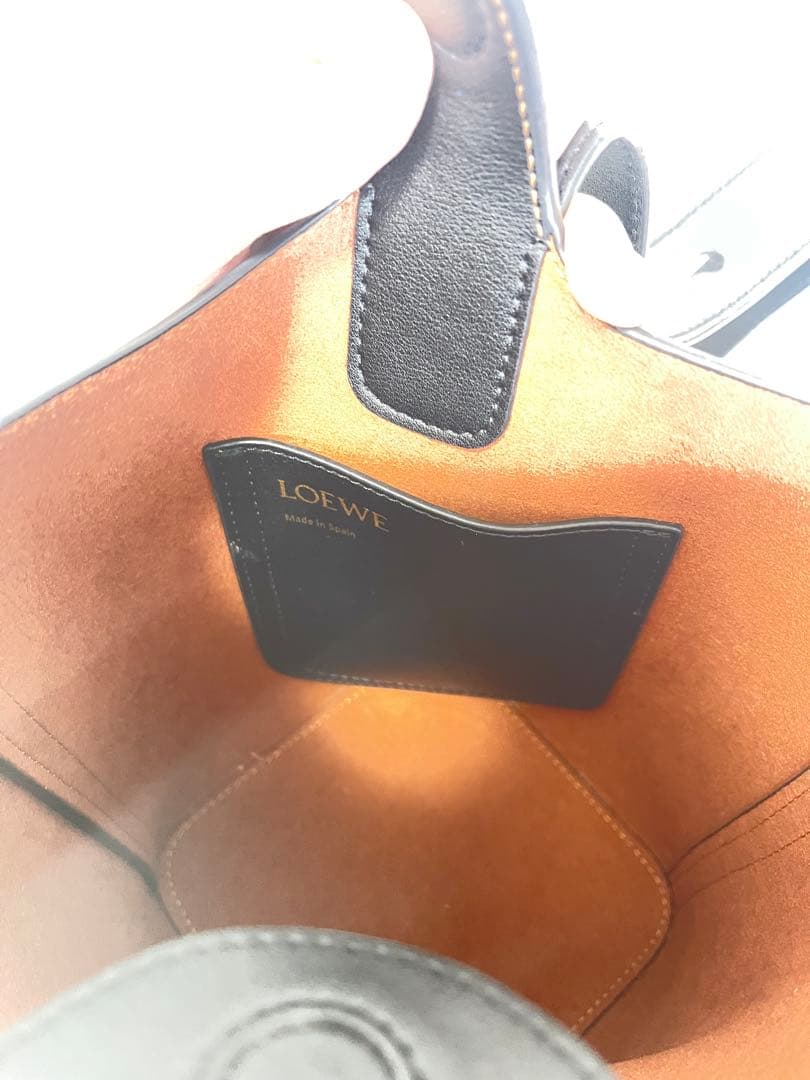 レザー バケツ型 ショルダーバッグ 黒 バケツバッグ ペブル ハンドバッグ