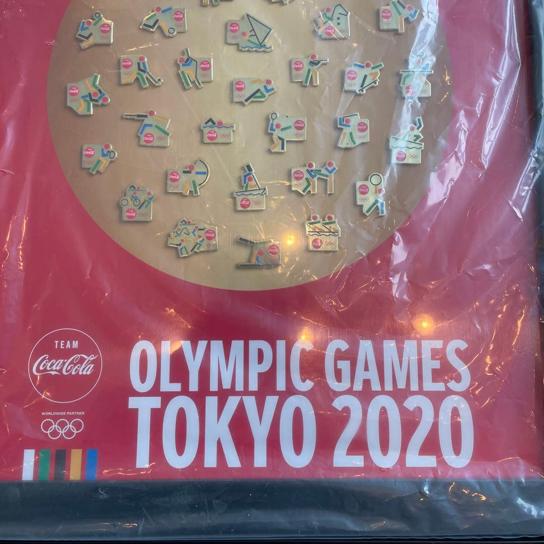 東京オリンピック　額装 ピンバッジ コレクション コカコーラ　オリンピック
