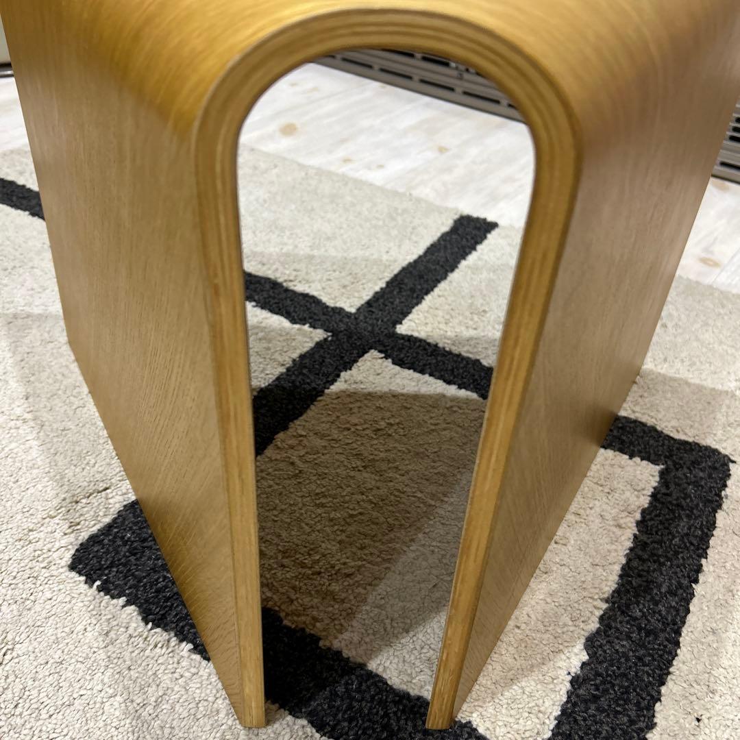 無印良品　重なるテーブルベンチ　大小　オーク材