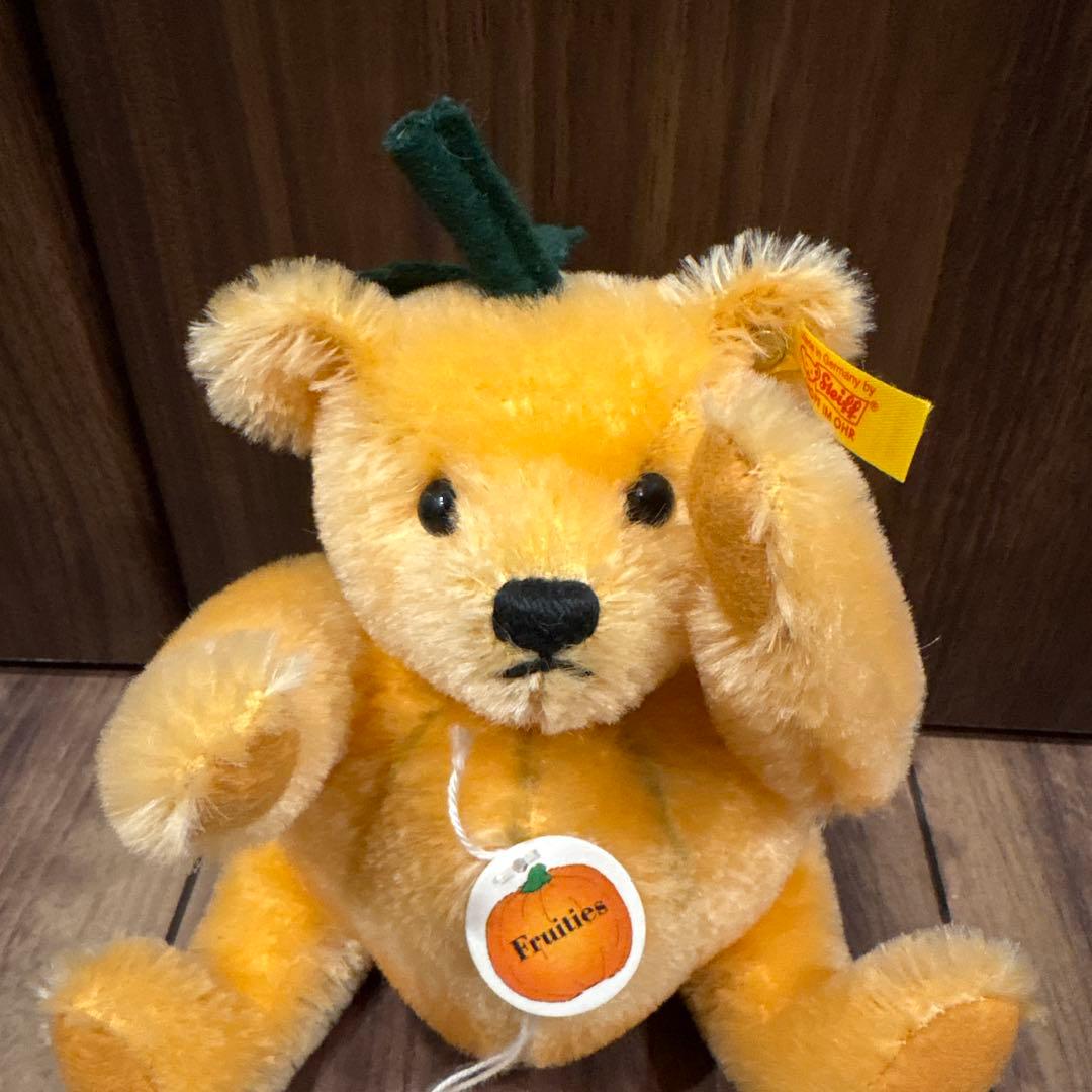 りす シュタイフテディベア パンプキン ストロベリー 青リンゴ☆美品☆