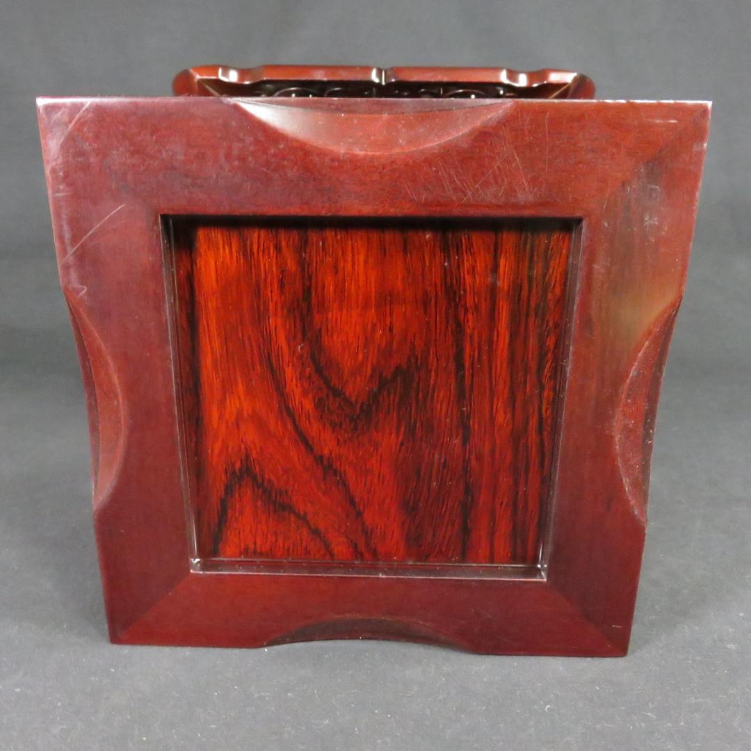 花台 ミニ高台 紫檀 美品 一部分解可能 木製 高級品