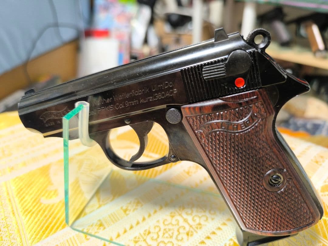 マルゼン PPK/S ブラックメタル ガスブロ木製グリップ仕様