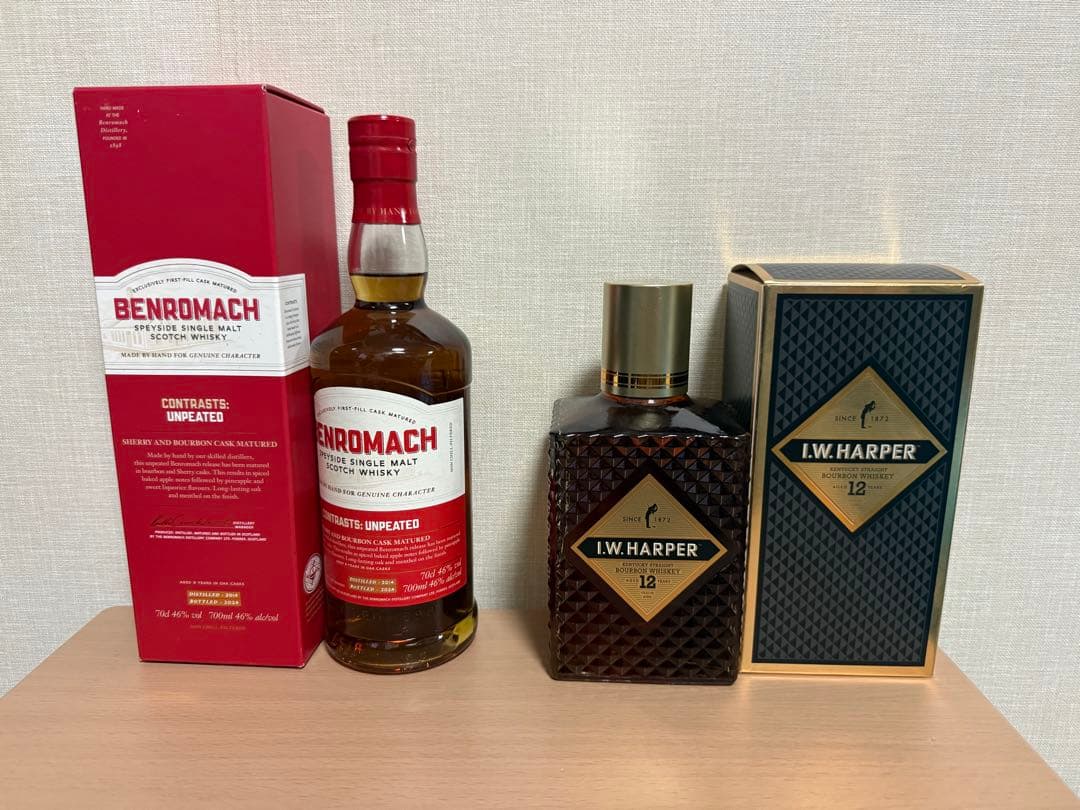 BENROMACH UNPEATED & I.W. HARPER 12年 セット