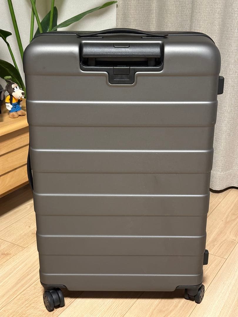 無印良品 ストッパー機能 ハードキャリーケース　グレー 75L