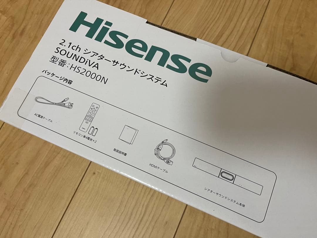 Hisense 2.1ch シアターサウンドシステム　スピーカー　サウンドバー