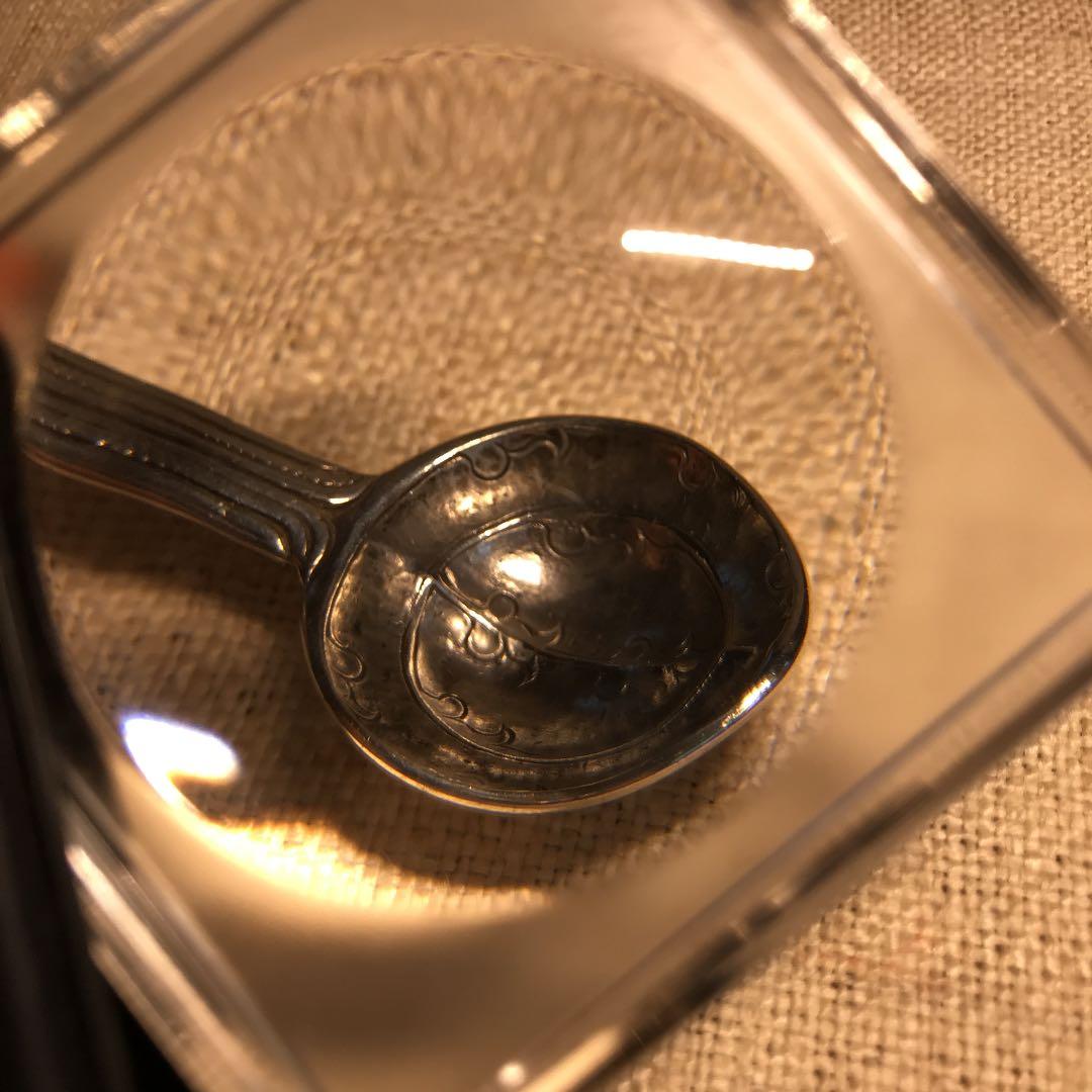 チベッタン古美術銀工芸品　携帯薬調合匙