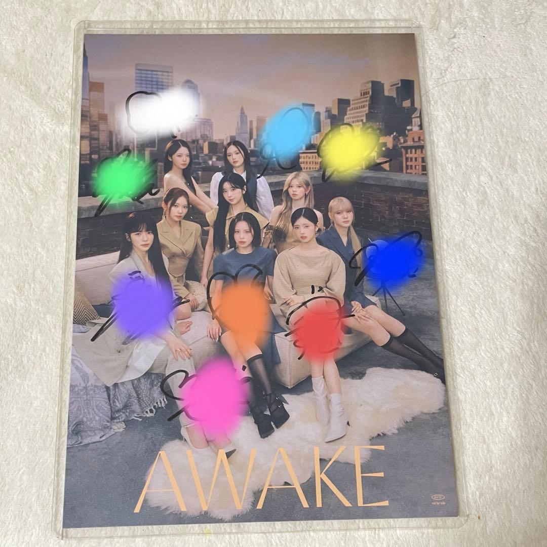 NiziU オフイベ シリアル AWAKE 直筆サイン 全員サイン サイン会