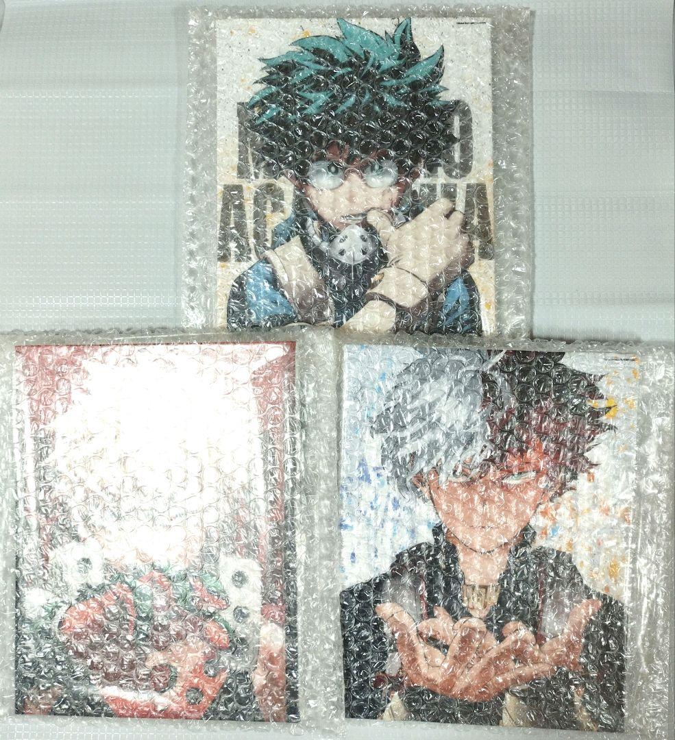 JCS限定 ヒロアカ　フルカラーBIGアートボード　緑谷出久　爆豪勝己　轟焦凍