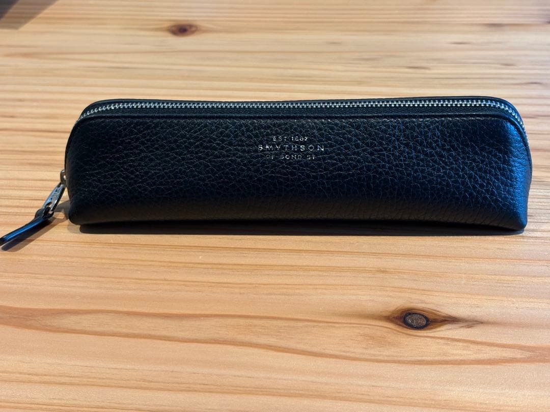 【美品】SMYTHSON/スマイソン/ペンケース/レザー/ブラック