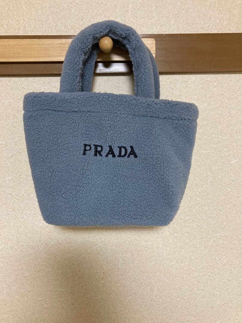 限定品ノベルティフリースハンドバッグ グレー