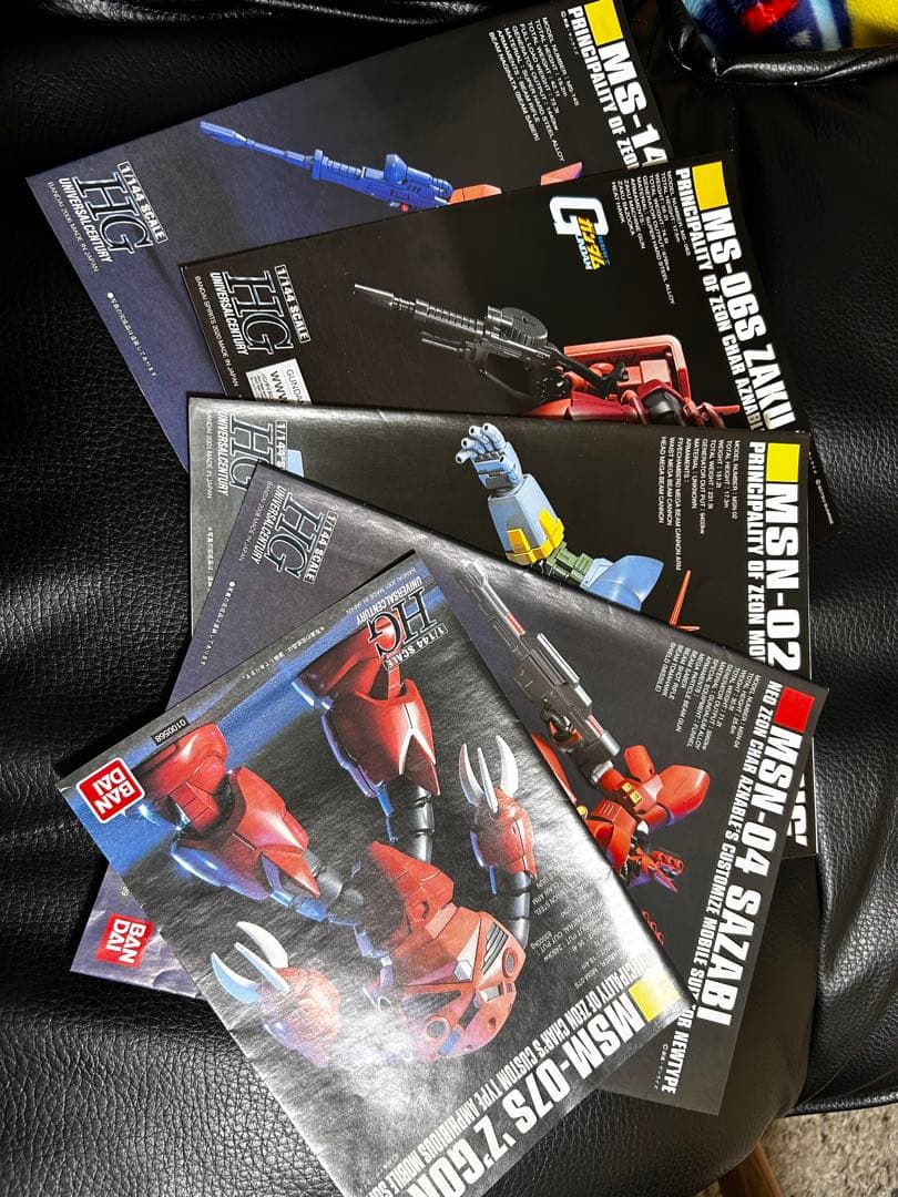 HGUCシャア専用6機セット　ザク　サザビー　ジオング　ズゴック　ドム　ゲルググ