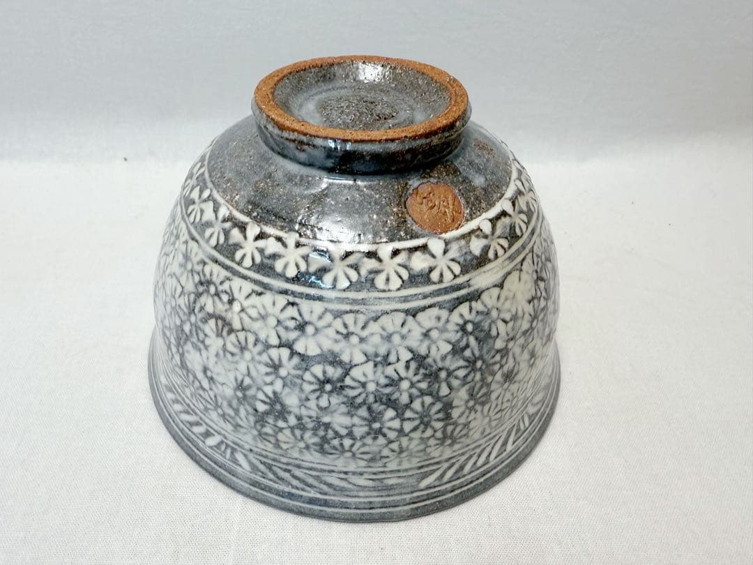 未使用 茶道具 与平作 三島茶碗 、寒川義崇作 高槻古曽部焼 騎牛帰家図茶碗