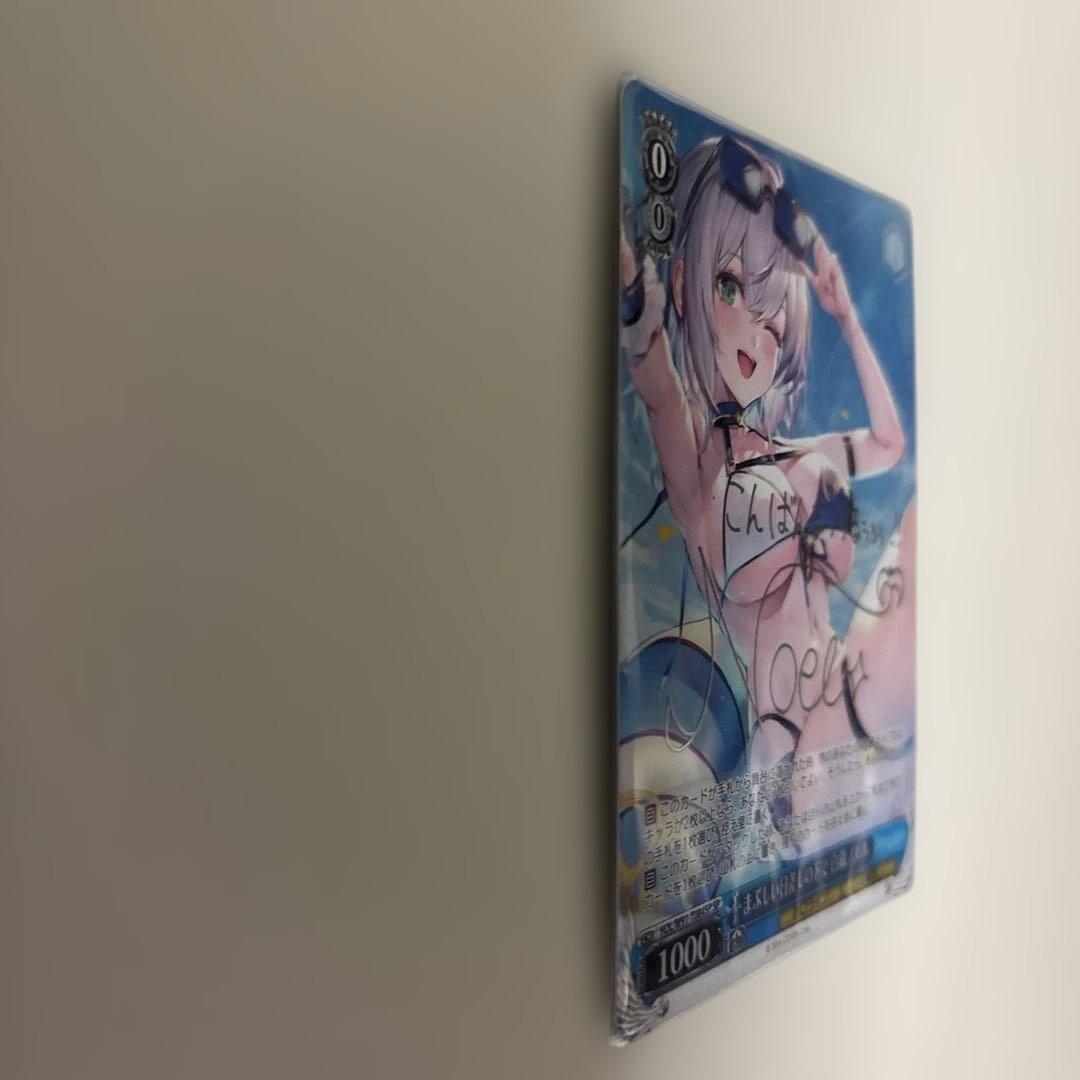 ヴァイスシュヴァルツ 眩しい日差しの下で 白銀ノエル SP 箔押しサイン入り