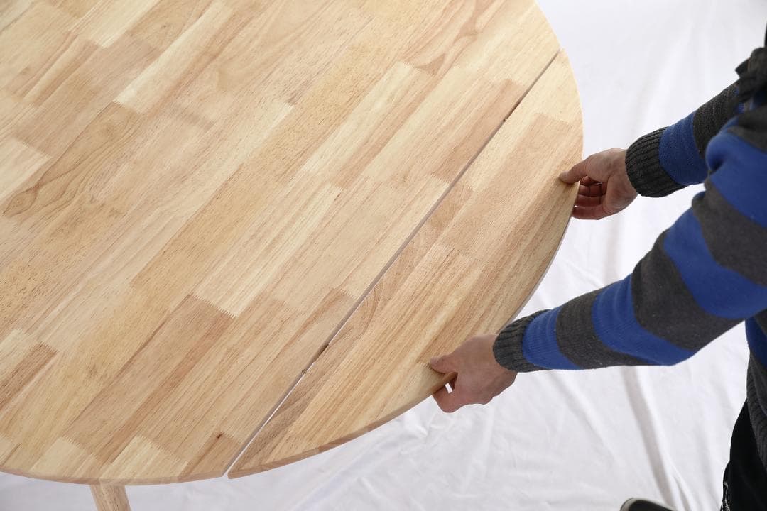 ダイニングテーブル1点×チェア2脚　2人用伸長式 折りたたみダイニングテーブル