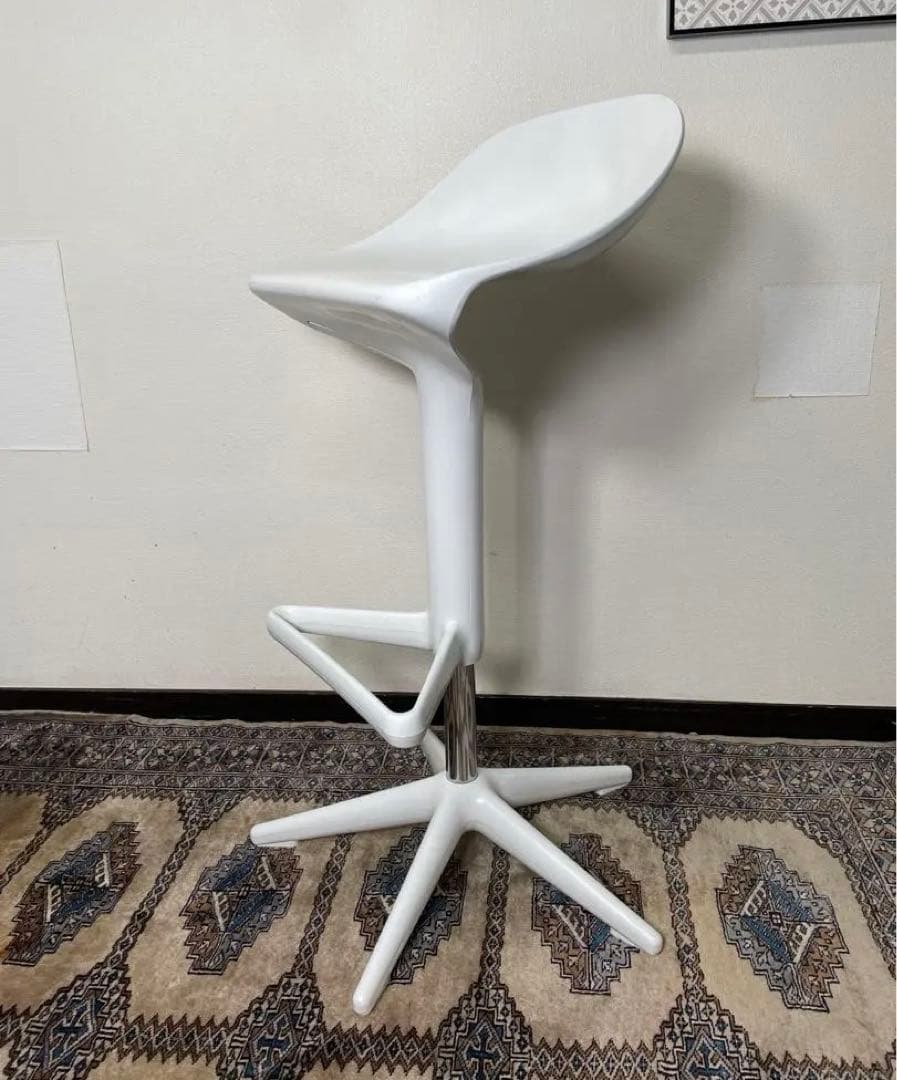 Kartell スプーン ハイスツール 昇降式 カルテル カウンターチェア