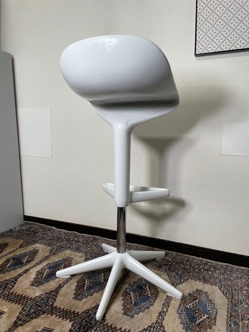 Kartell スプーン ハイスツール 昇降式 カルテル カウンターチェア