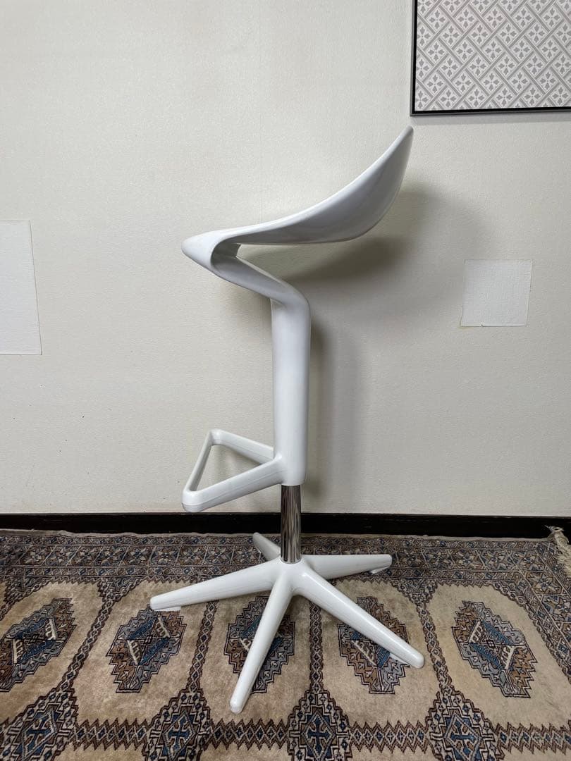 Kartell スプーン ハイスツール 昇降式 カルテル カウンターチェア