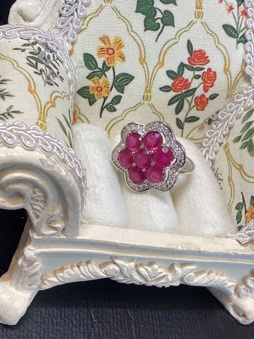 硝*ゴ様 天然ルビーサイズ限定14.5号➕カボションルビーネックレスセット