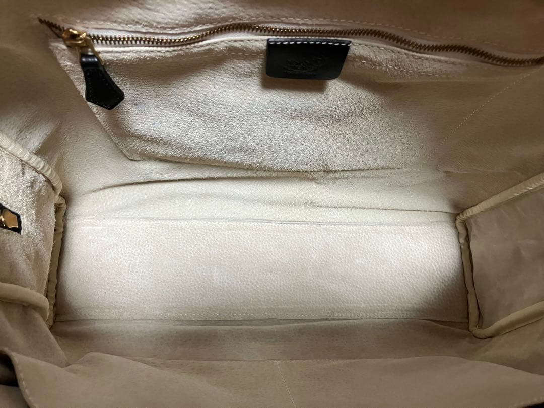 Cisei ブラックレザー ビジネスバッグ