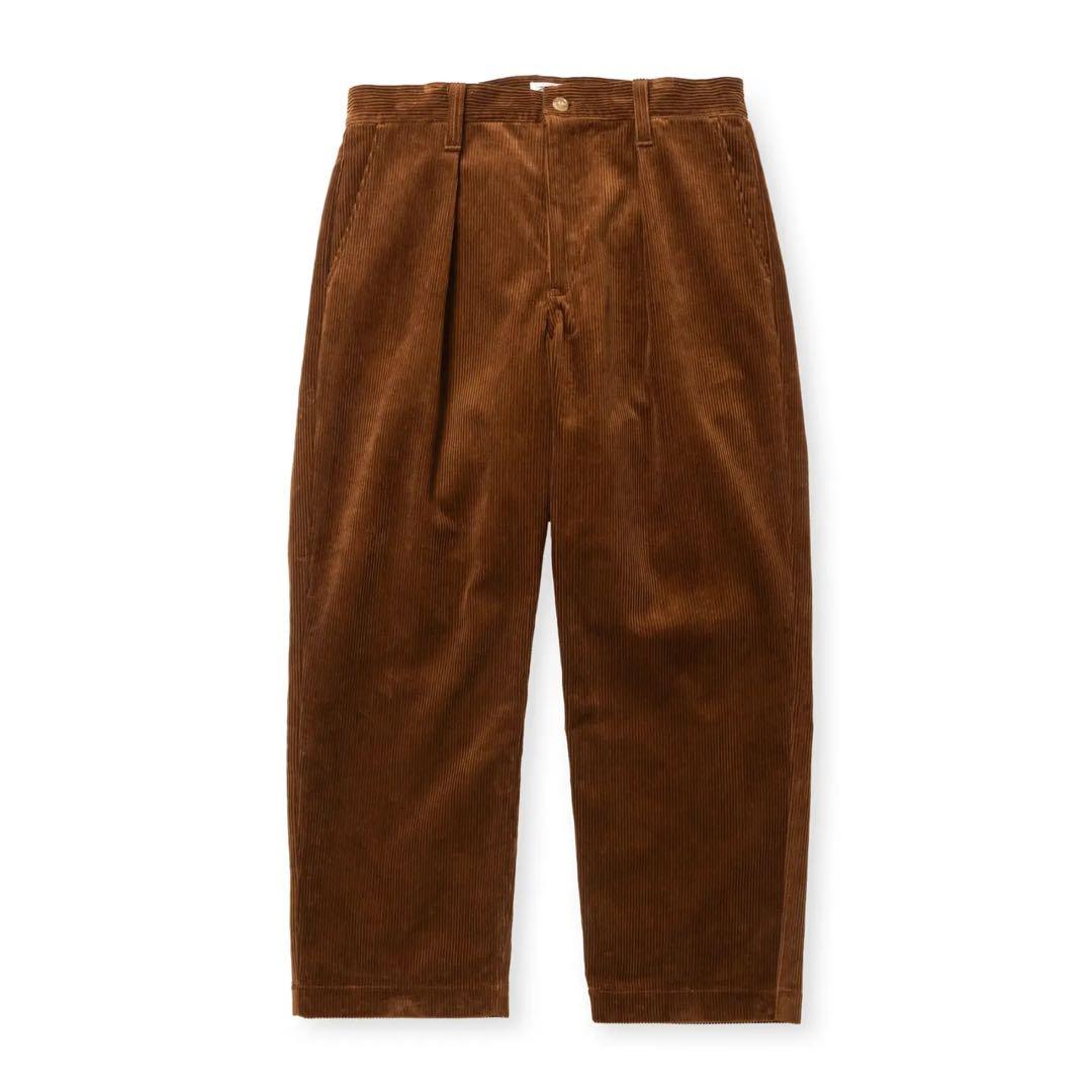 CALEE　COURDUROY TUCK WIDE SLACKS