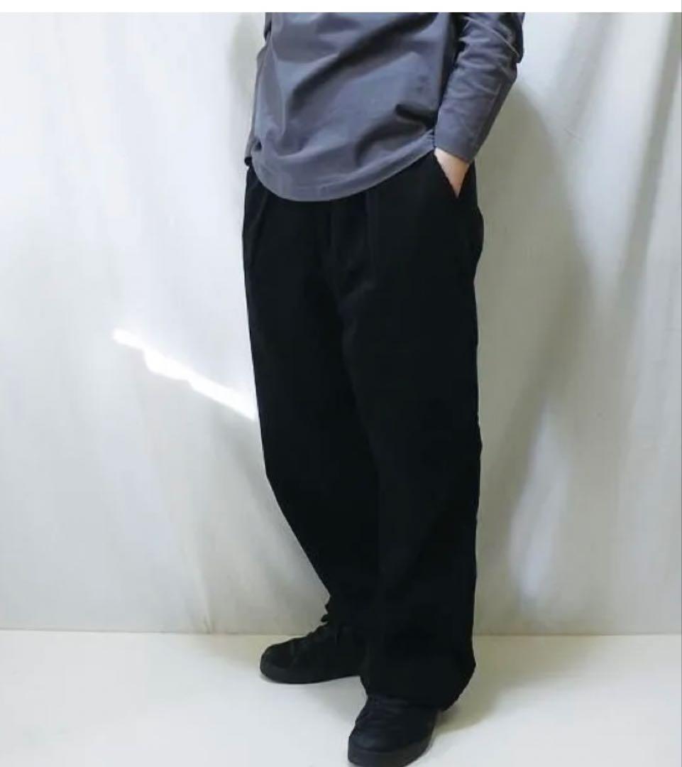 CALEE　COURDUROY TUCK WIDE SLACKS