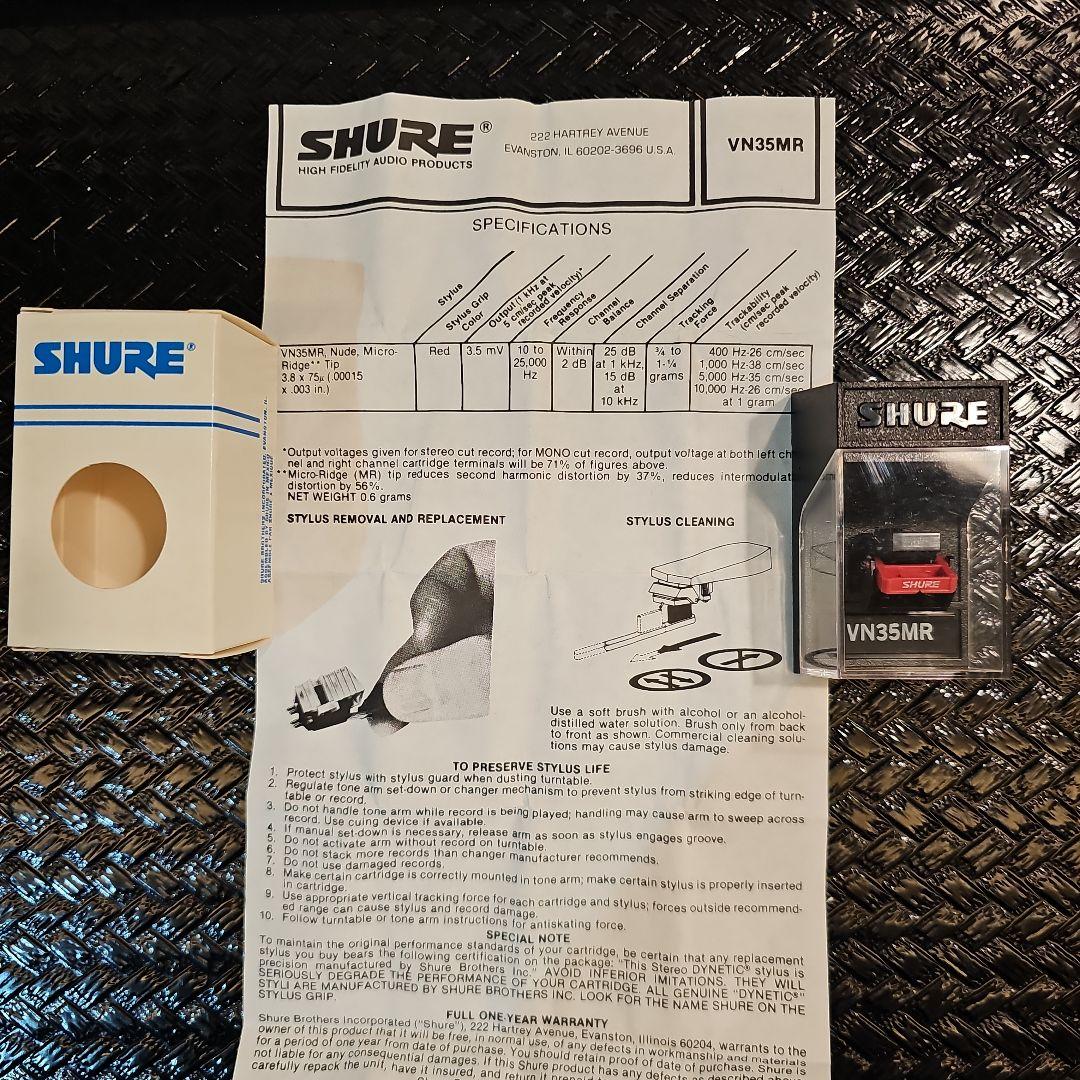 【SHURE】 V15タイプⅢ用 純正スタイラス VN35MR