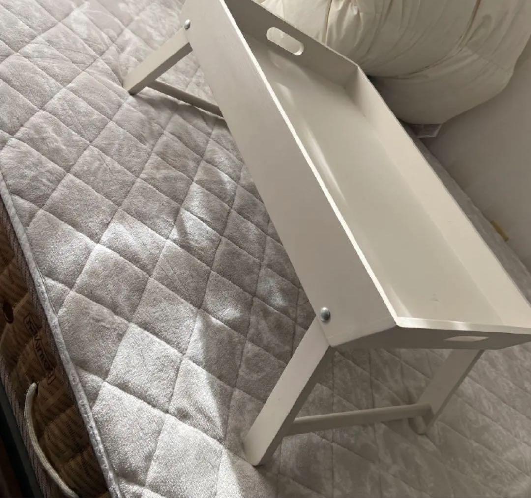 【廃盤/希少】ローラアシュレイ　木製折りたたみ　トレイテーブル　ウッデンクリーム