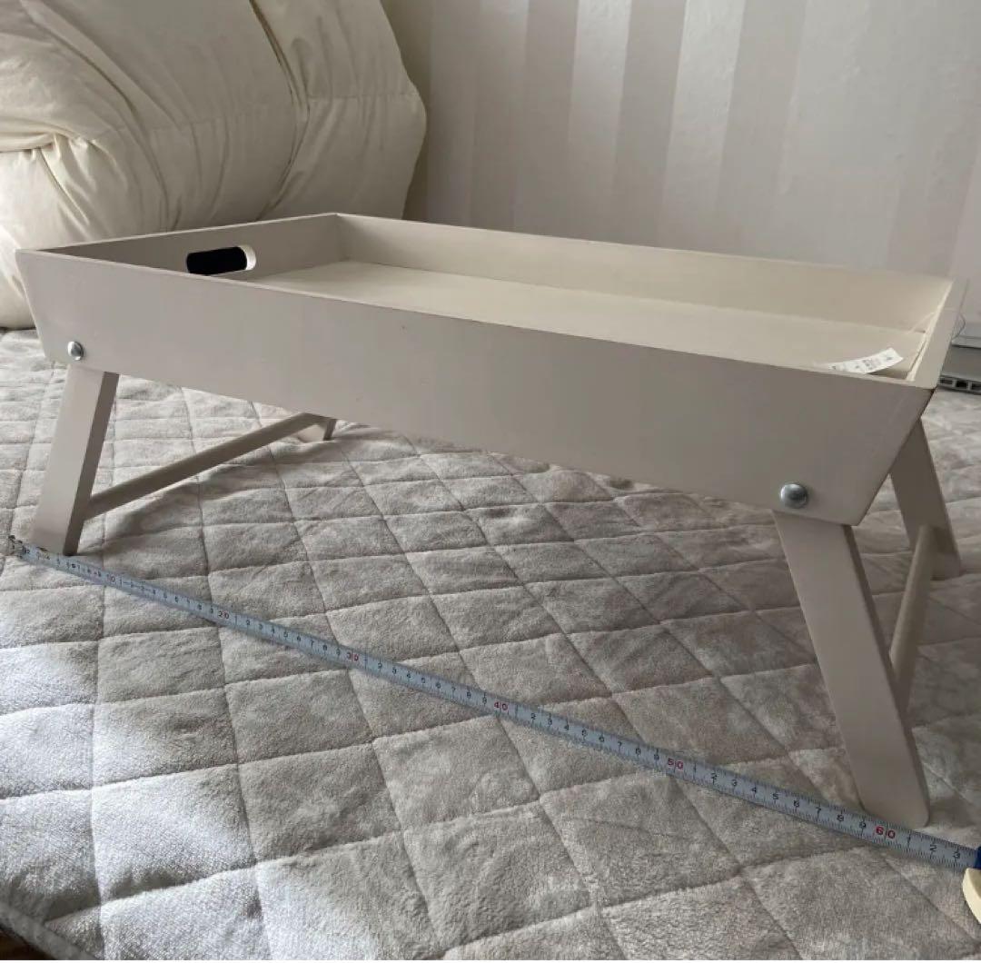 【廃盤/希少】ローラアシュレイ　木製折りたたみ　トレイテーブル　ウッデンクリーム