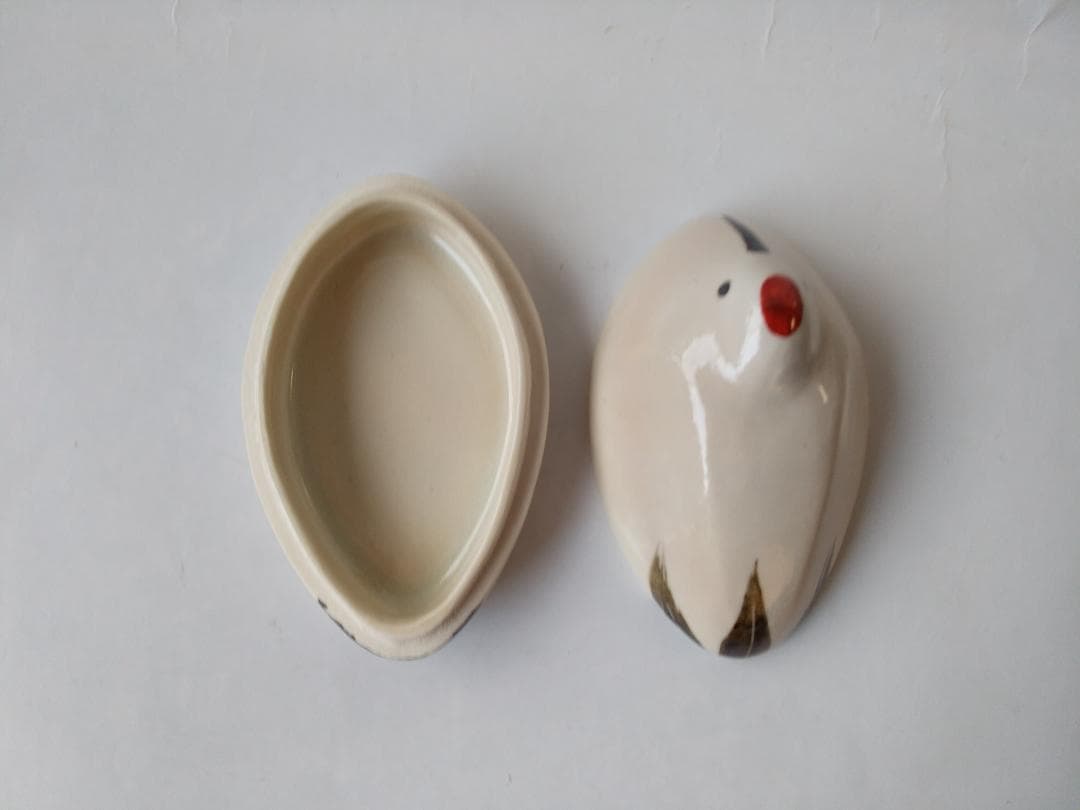 平安 高野昭阿弥 鶴香合 茶道具 懐石道具 香合 共箱 新品 未使用 保管品