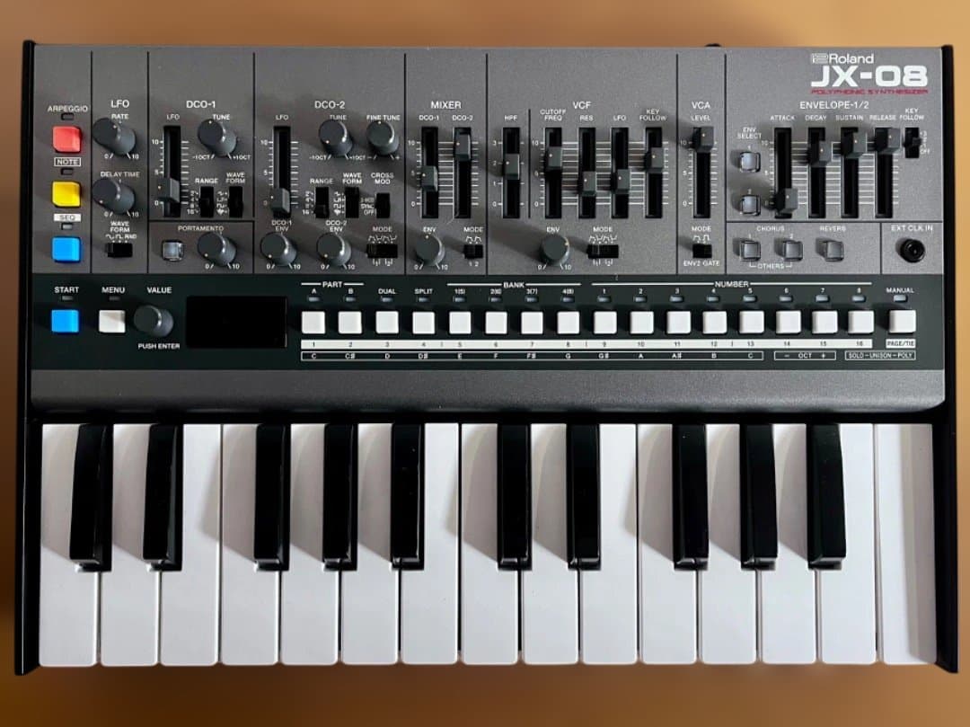 ROLAND JX-08 & K-25M ローランドシンセサイザーDAW・MTR