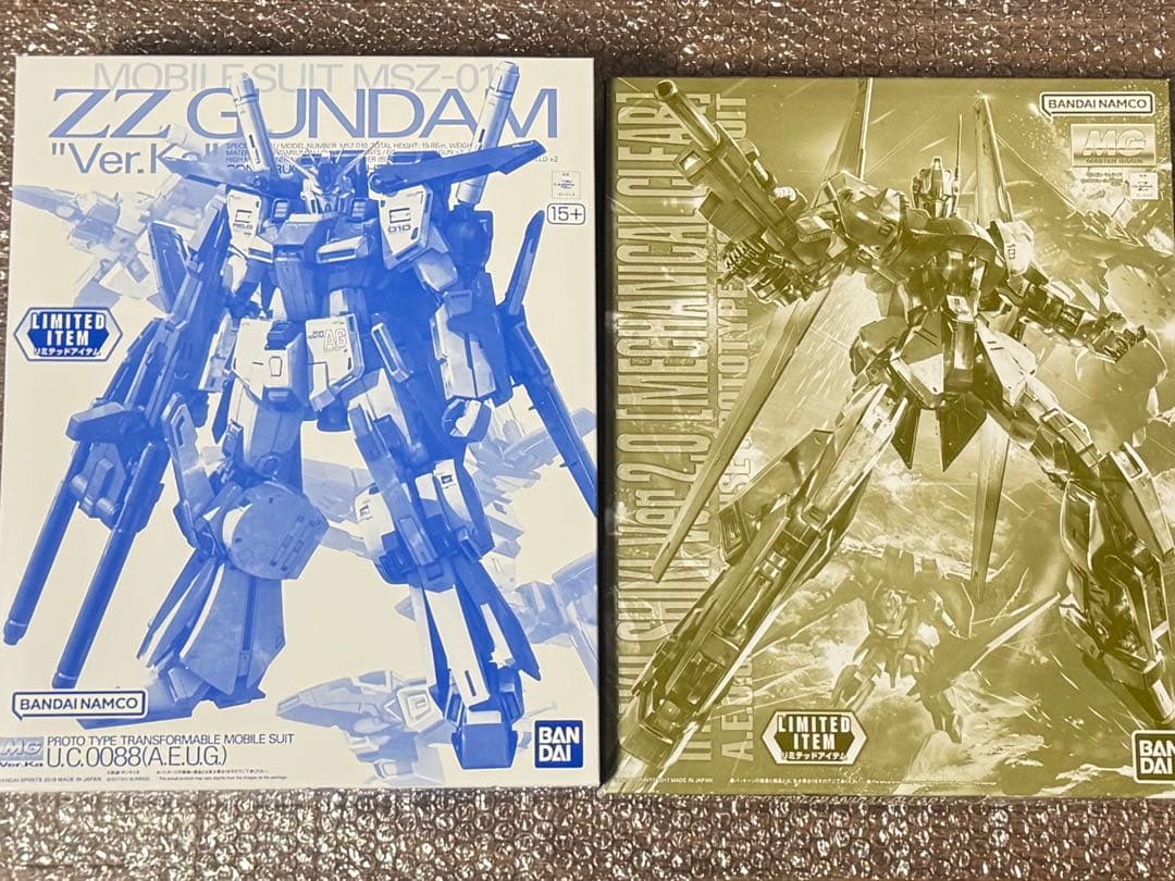 MG ZZガンダムver ka クリア 百式 ver 2.0 メカニカルクリア
