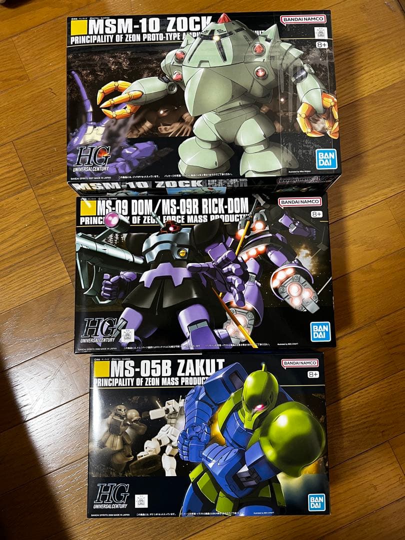 ガンプラ　ゾック　ザクⅠ ドム/リックドム　3点セット 未使用品