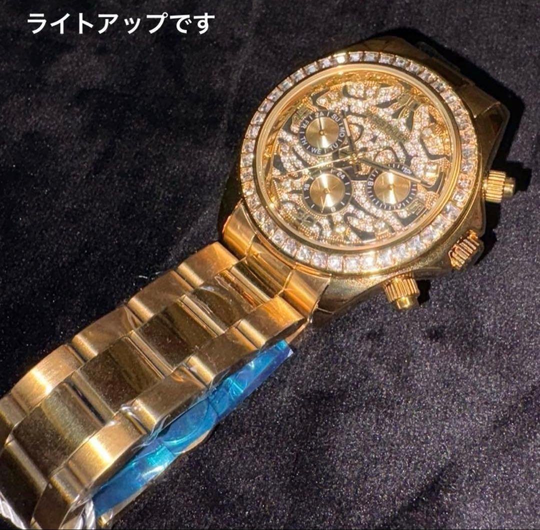 ラグジュアリー オマージュウォッチ レオパード 自動巻き ブリンブリン 腕時計