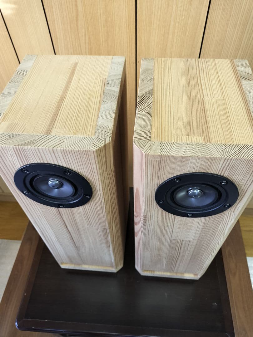 バスレフ・エンクロージャー　自作品【開口73mm】スピーカー付き