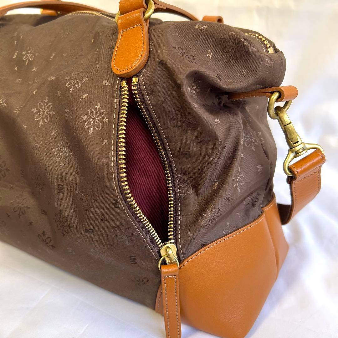 LIME 撥水 モノグラム 2way A4 トート キャメル 名刺入れおまけ