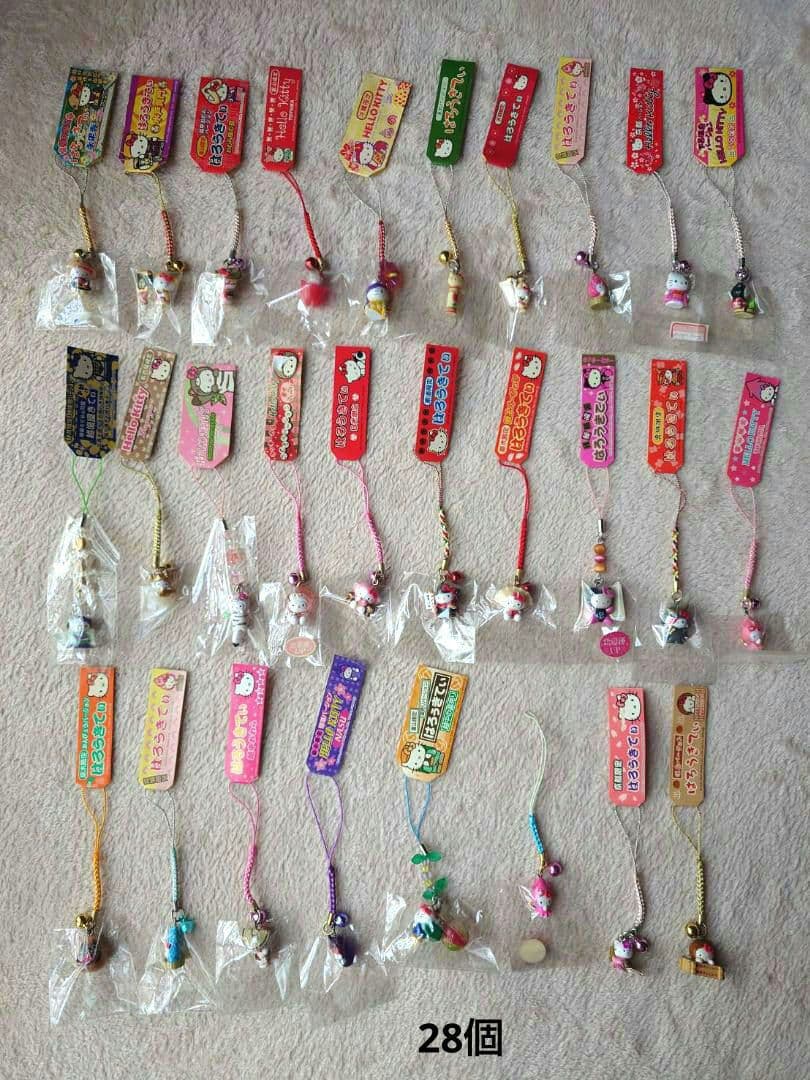 【未使用】全91個 HelloKitty ご当地ストラップ 根付け まとめ売り