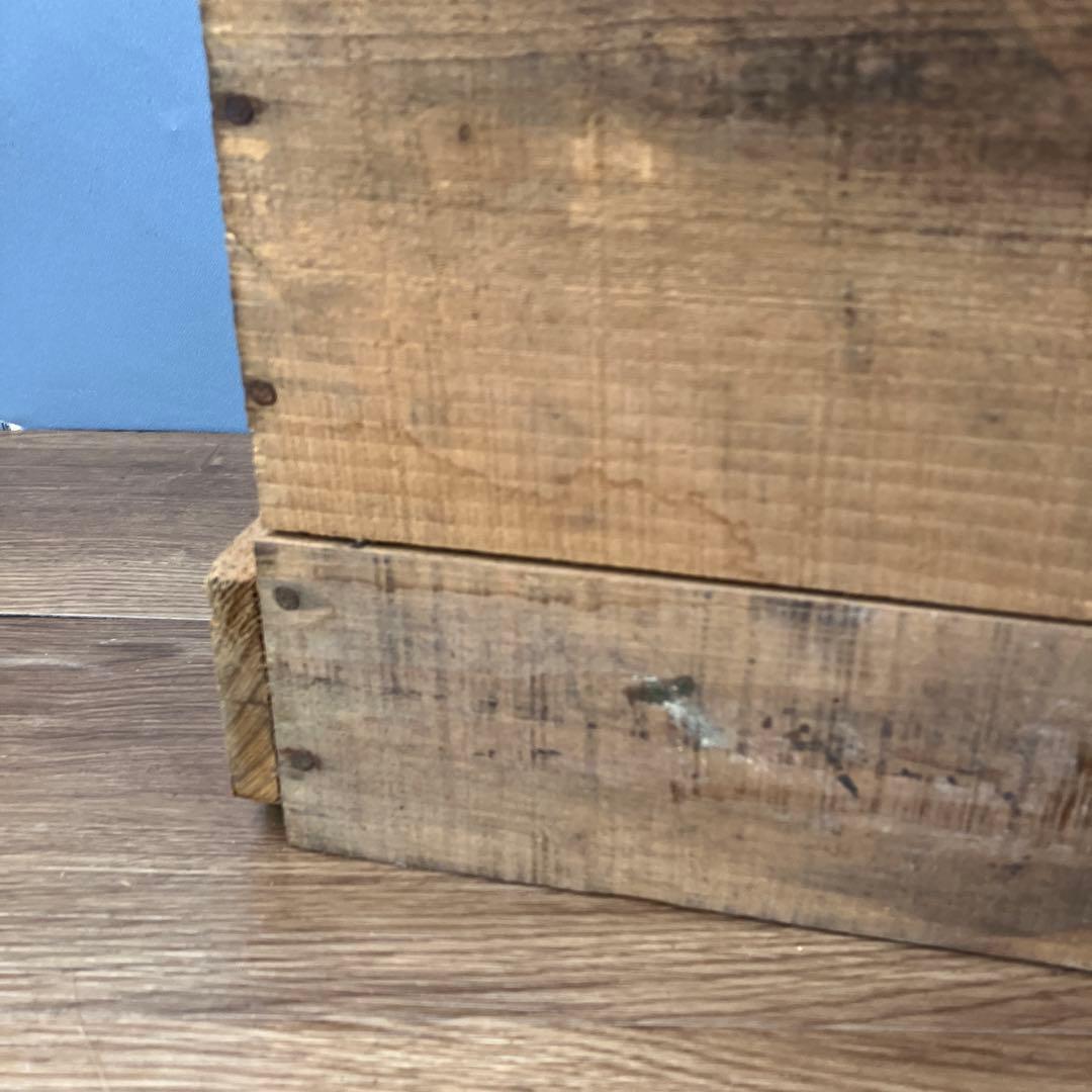 A-4 昭和レトロ 木箱 乾電池用 アンティーク 収納 什器 昭和40年 当時物