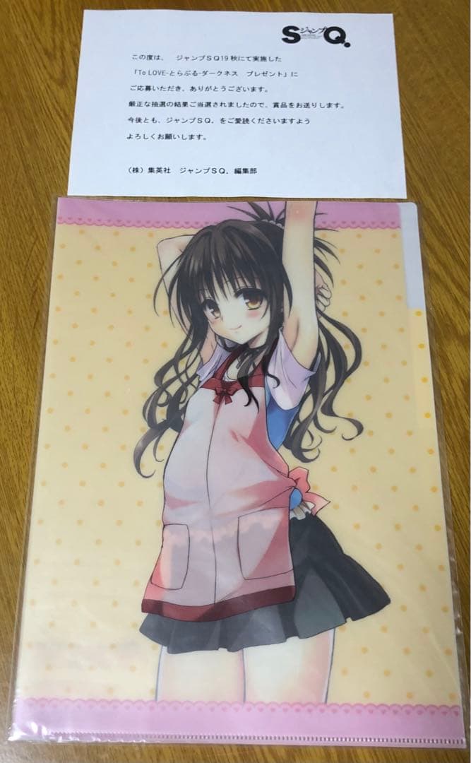 To LOVEるダークネス クリアファイル 結城美柑　当選品