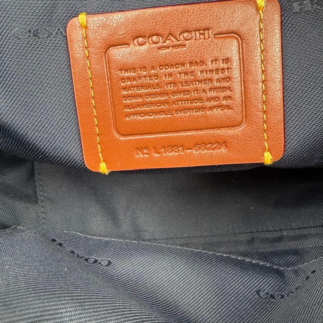 美品✨COACH ショルダーバッグ　ティーローズ　デニム生地　2way