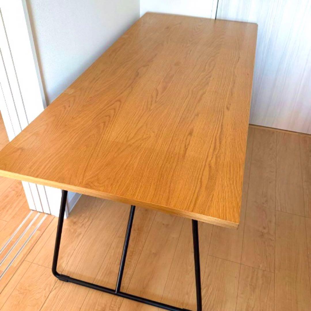 無印折り畳みテーブル W1600 オーク突板