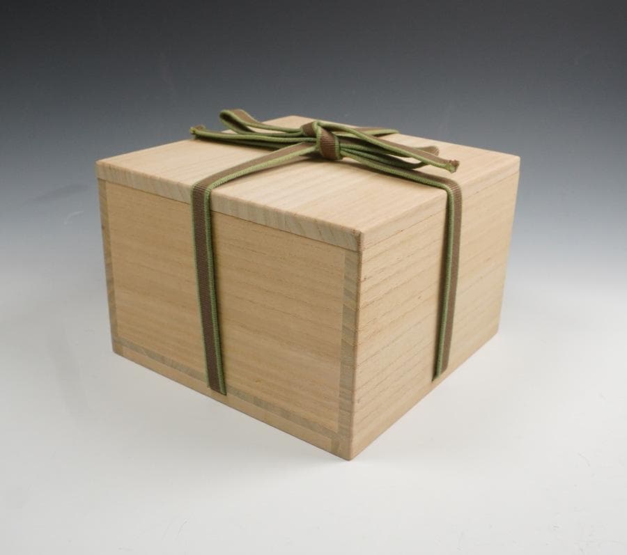 千漢鳳　粉引茶碗 銘「瑞雲」