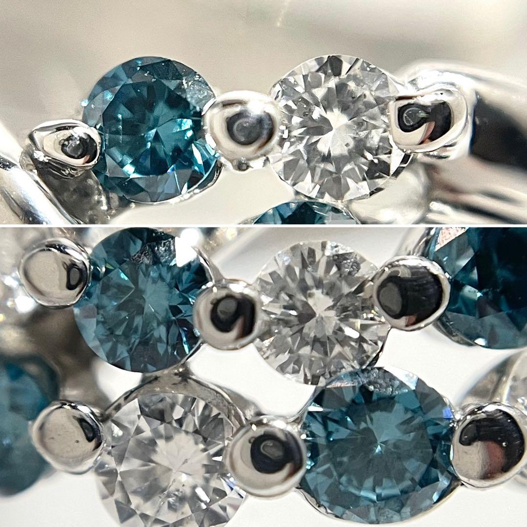 ダイヤ リング ダイヤモンド 1.02ct ブルーダイヤ プラチナ 指輪 1ct