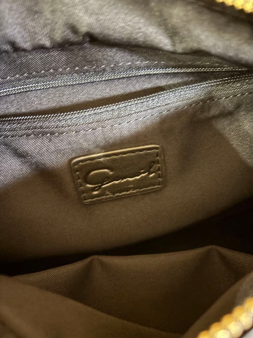 美品gemeilダブルハンドルスクエアショルダーバッグ