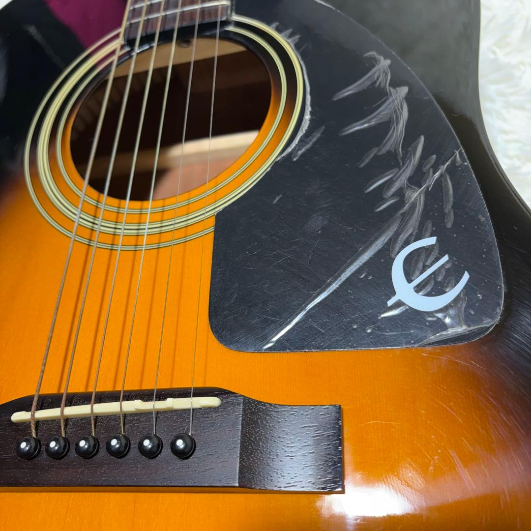 ☆美品☆エピフォン AJ 100 VS ストラップ カポ ケース セット アコギ