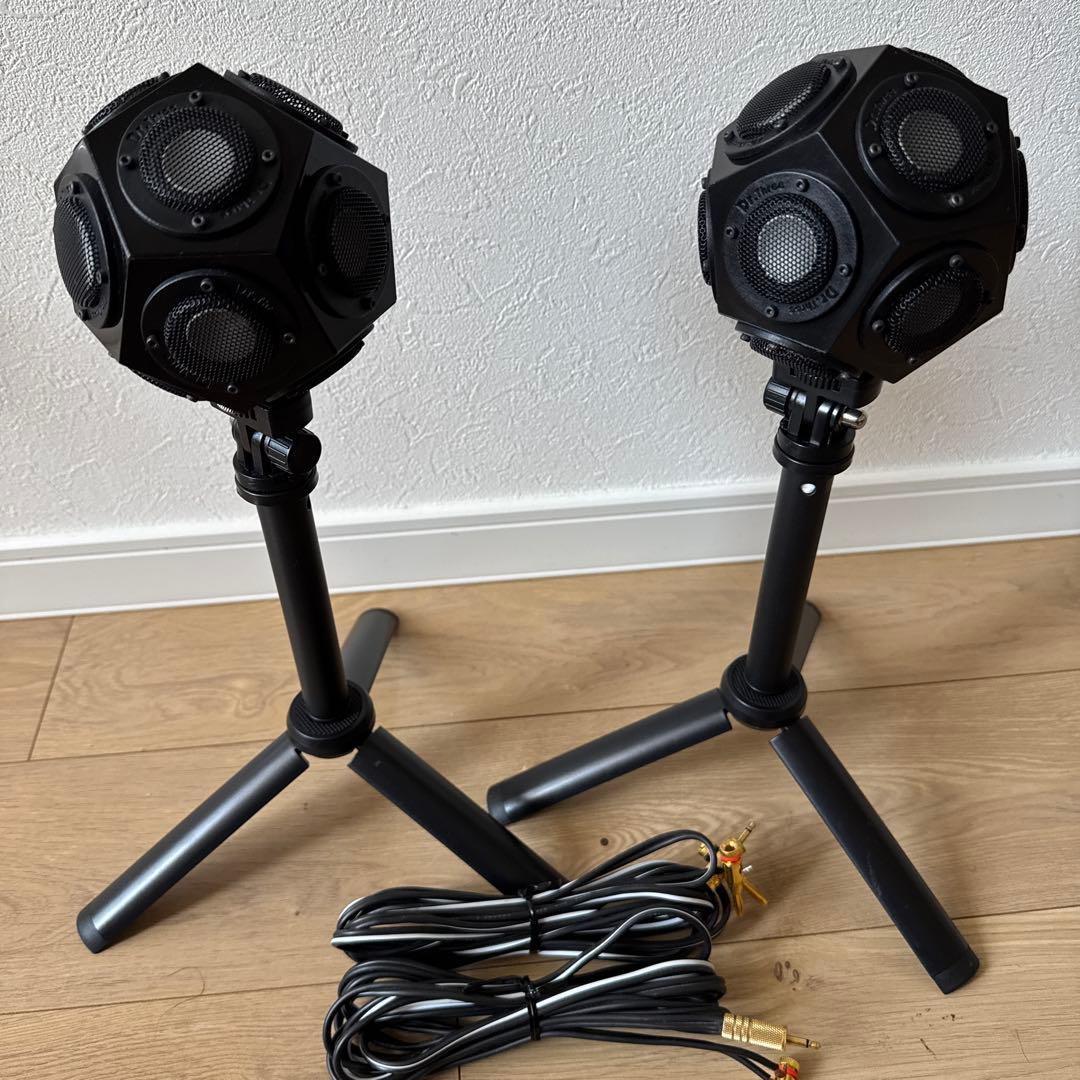 ◇12面体◇dr.three◇ブラックスピーカー 2個セット◇