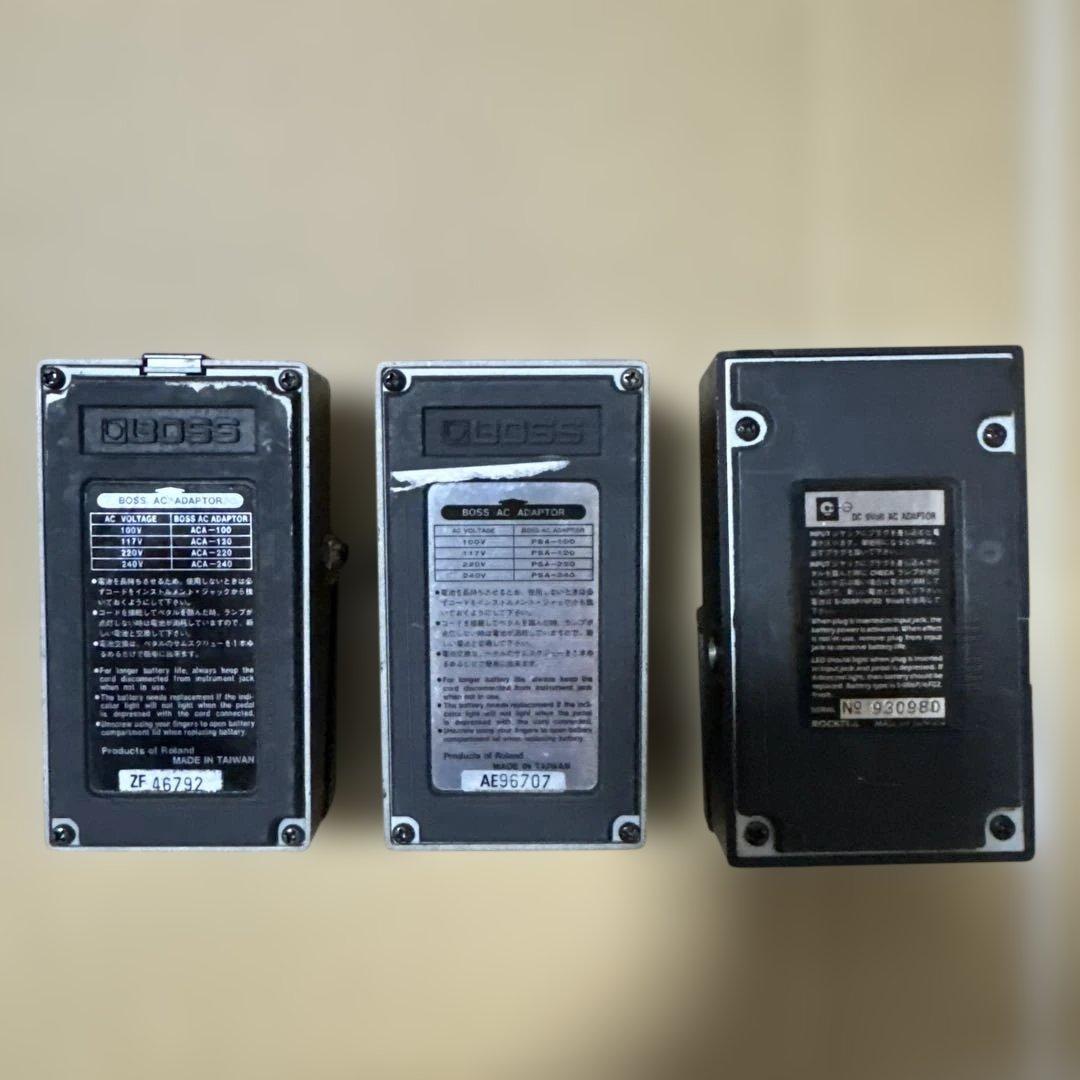 BOSS ベースエフェクター 2点とROCKTEK CHORUS 1点３個セット