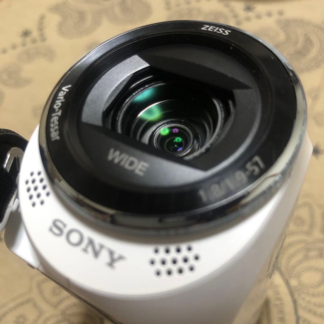ほぼ新品 SONY HDR-CX470 ホワイト ビデオカメラ 完品