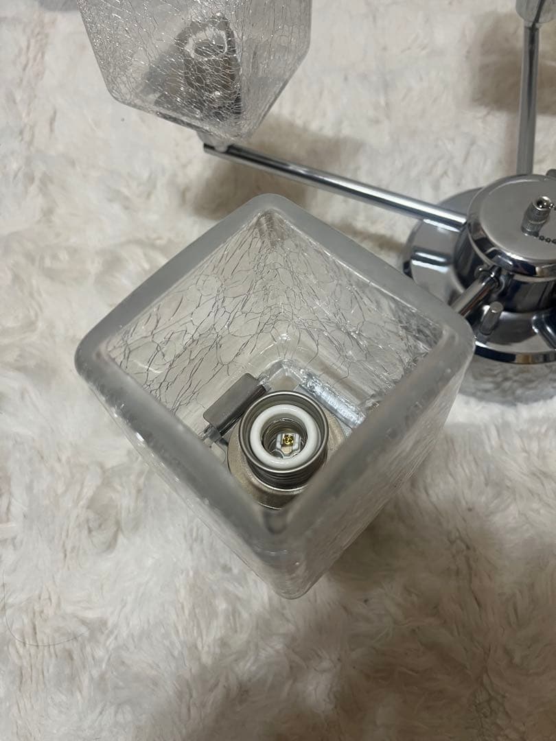 【廃盤】【極美品】 キシマ アンティーク風 5灯 シーリングライト クリア